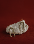 Frida Earrings | Bronze & Sterling Silver