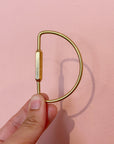 Brass Keychain | Geometric Shapes