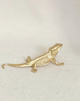 Golden Lizard Figurine