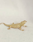 Golden Lizard Figurine