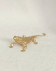 Golden Lizard Figurine