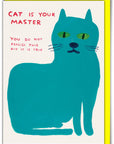 Unleash your inner mischief with our Cat Master Greeting Card, featuring the hilarious, unmistakably quirky artwork of David Shrigley. Perfect for birthdays, everyday laughs, or just because, this card is blank inside so you can add your own punchline—or let Shrigley’s dry humor do the talking!