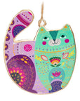 Anyone who loves cats and colour will absolutely adore these eye-catching Groovy Cat Ornaments. Available in four assorted styles, these double-sided metal ornaments are each imprinted with a uniquely illustrated cat accented with vibrant colors and decorative patterns for a delightful decorative addition to any space.