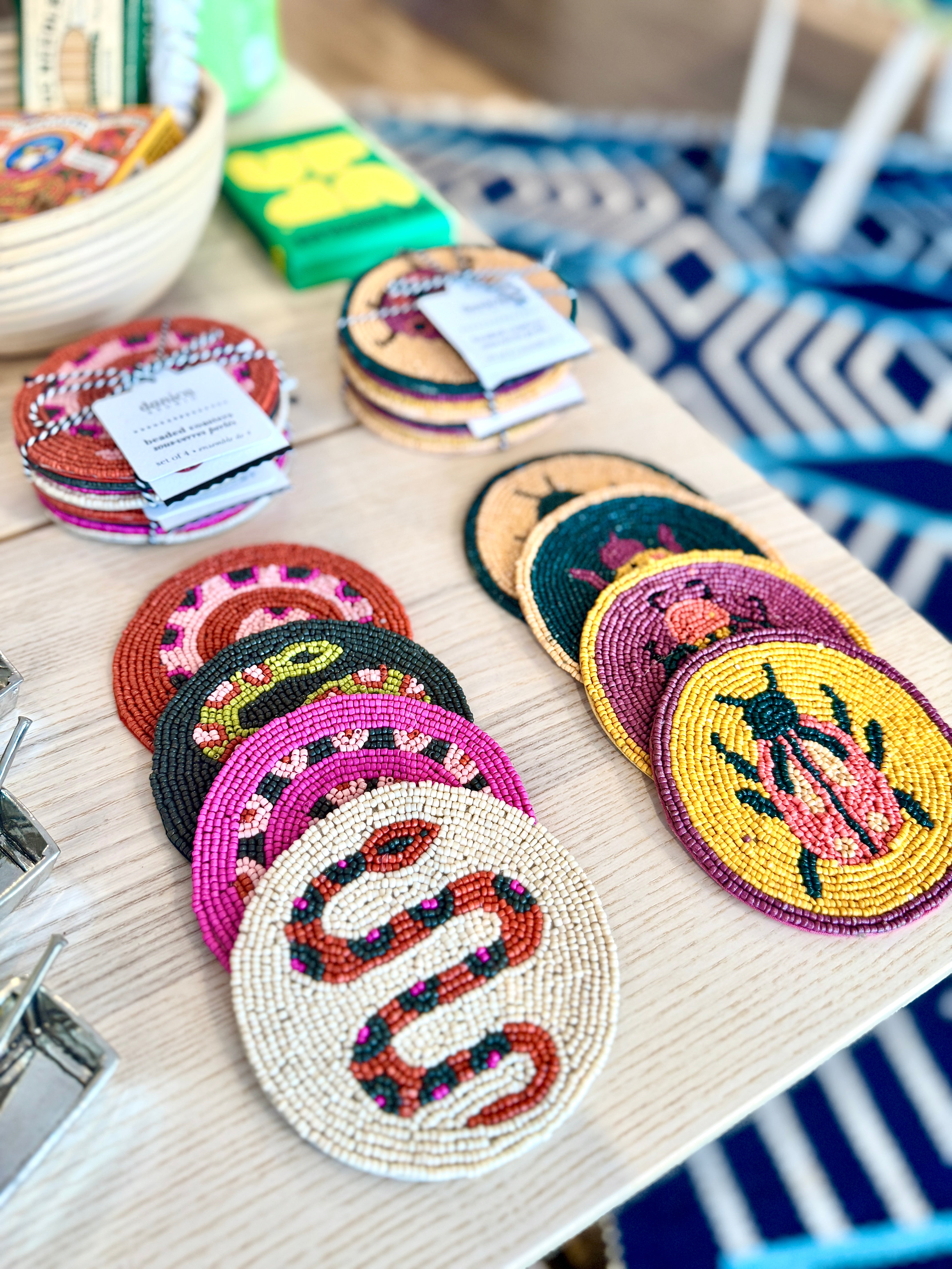 Beaded Coasters Set of 4 | Gardenland