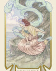 Ethereal Visions Tarot by Matt Hughes. 80 gold foil art nouveau tarot cards, 2 bonus Major Arcana & 140-page guidebook. Collector's tarot deck.