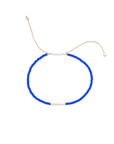 Pick your perfect color.
The Irena Bracelet is made to order in your choice of color from a wide selection of solid hues. It’s an easy way to create something just for you.
Each bracelet is handcrafted with beautiful Japanese glass beads on an adjustable cord that comfortably fits most wrists. You can choose from three metal finishes: 14k gold-filled with silk cord, sterling silver with silk cord, or brass with nylon cord. The Irena is simple, stackable, and uniquely yours.