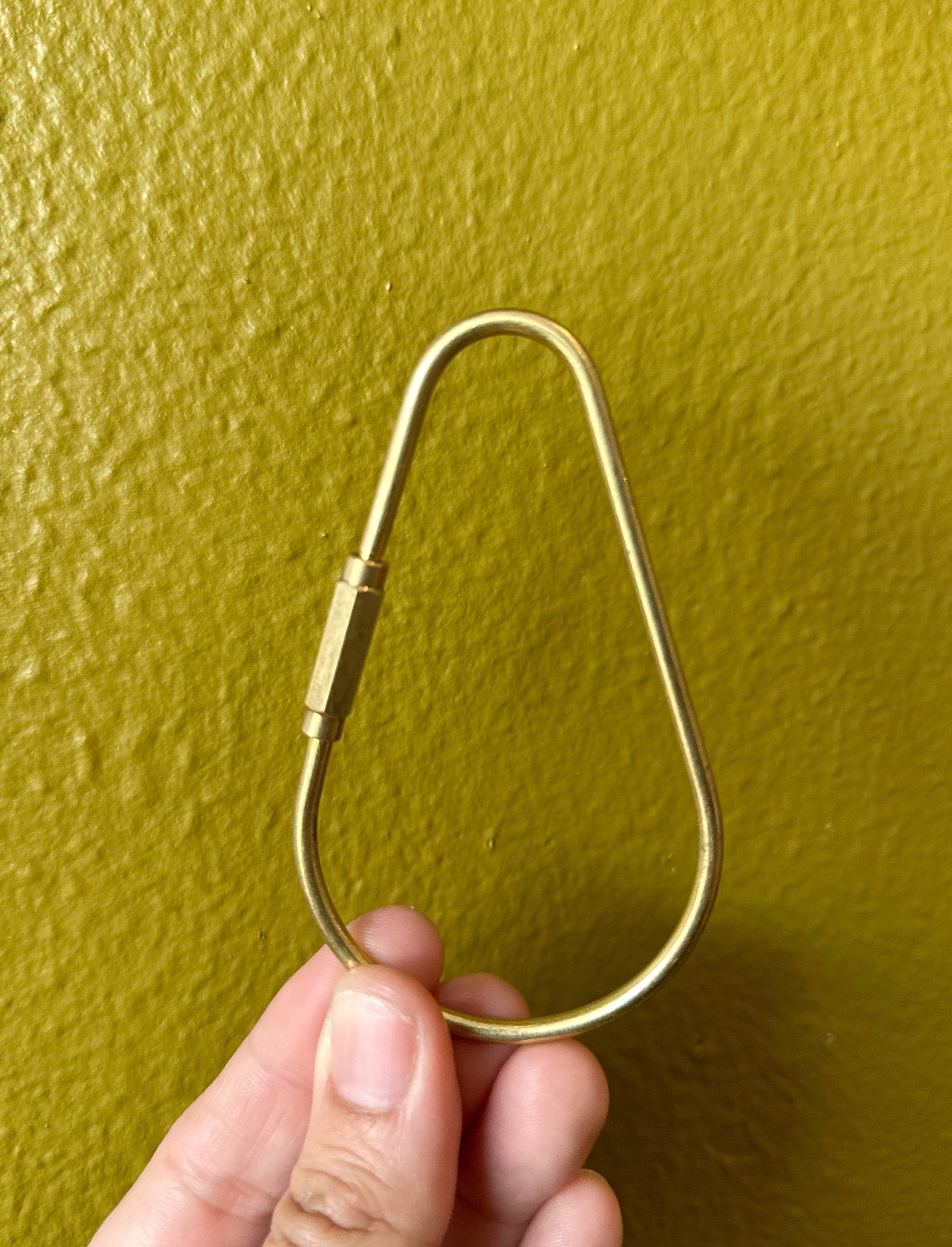 Brass Keychain | Geometric Shapes