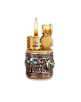 Decorative lighter with a flame on a white background