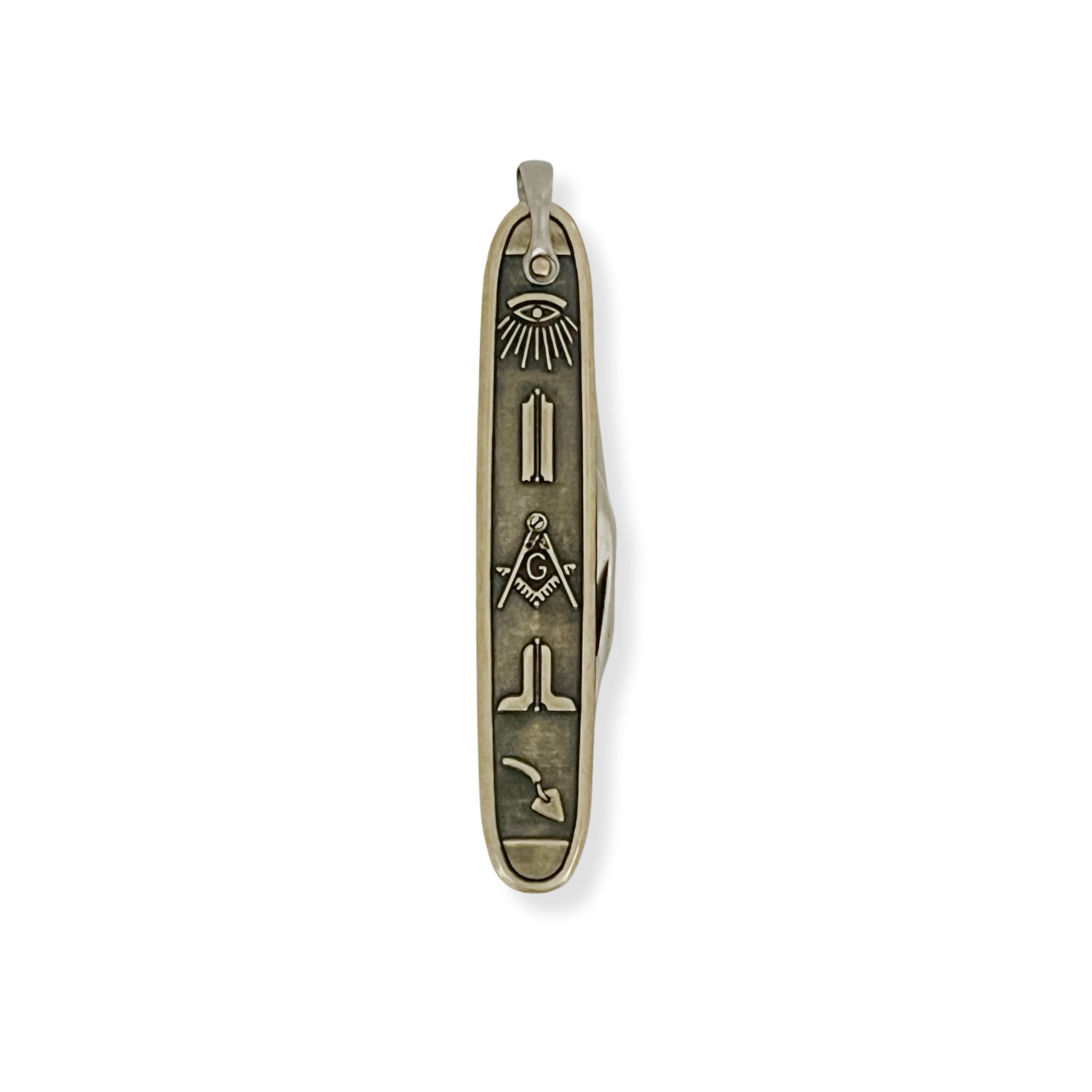 Brass Masonic Pocket Knife