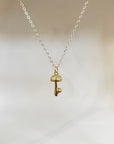 Gold-filled Mushroom Charm Necklace