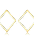 Stud Earrings | Simple Gold Geometric Shapes