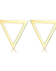 Stud Earrings | Simple Gold Geometric Shapes