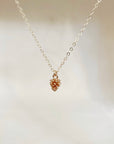Gold-filled Pinecone Charm Necklace