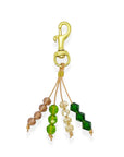 Part accessory, part keepsake, this leather tassel charm adds a meaningful pop of color and texture to your everyday carry. With hand-cut crystals and solid brass hardware, it’s designed to clip easily onto your bag or keys for a bit of beauty and sparkle on the go.