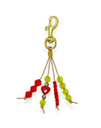 Part accessory, part keepsake, this leather tassel charm adds a meaningful pop of color and texture to your everyday carry. With hand-cut crystals and solid brass hardware, it’s designed to clip easily onto your bag or keys for a bit of beauty and sparkle on the go.