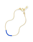 Pick your perfect color.
The Septima Bracelet is made to order in your choice of color from a wide selection of solid hues. It’s an easy way to create something just for you.
Each bracelet is handcrafted with beautiful Japanese glass beads strung on an adjustable 14k gold-filled chain. Choose a color that matches your team, wedding, wardrobe, or mood. The Septima Bracelet is simple, elegant, and uniquely yours.