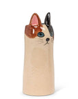 Add the purr-fect touch to your decor with this sleek Cat Vase. Featuring a modern silhouette, this striking feline is finished in a glossy glaze, accentuated by piercing eyes and delicate ears. Whether displayed alone or as part of a collection, these cat vases bring a touch of cattitude to any space.