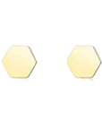 Stud Earrings | Simple Gold Geometric Shapes