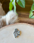 This Squirrel Coin is the perfect little addition to carry around in your bag or decorate spaces around your home. The front of the coin features a squirrel and the back of the coin reads "Go Nuts." Fine hand-crafted pewter, made in Canada.