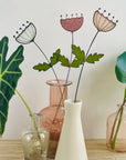 Handmade stained glass Queen Anne’s Lace brings wildflower charm to your home. A lasting botanical accent perfect for accessible, low-maintenance decor.