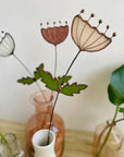 Handmade stained glass Queen Anne’s Lace brings wildflower charm to your home. A lasting botanical accent perfect for accessible, low-maintenance decor.