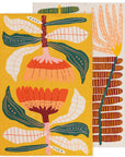 Add life and character to your kitchen with this fun and colorful printed and woven cotton dishtowel set. A perfect combination of form and function, these towels will make washing up less of a chore.