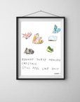 Art Print | Healing Crystals