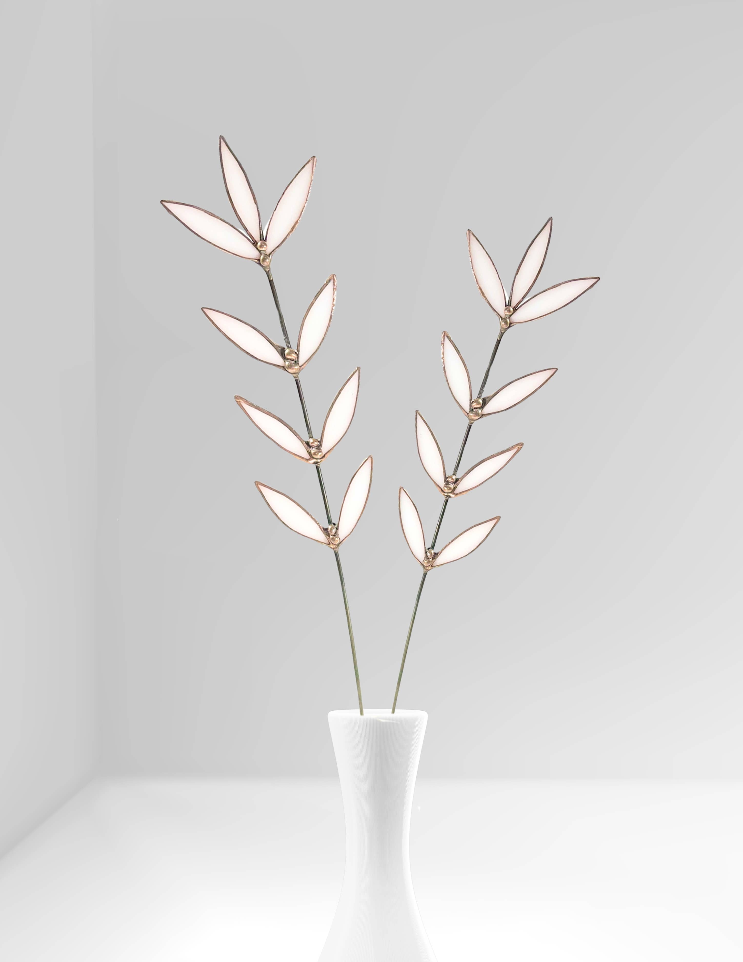 Stained Glass | White Wildflower