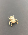 Insect Pin | Brass Scarab Beetle