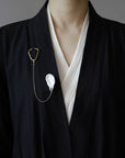 Ceramic Brooch | Stethoscope
