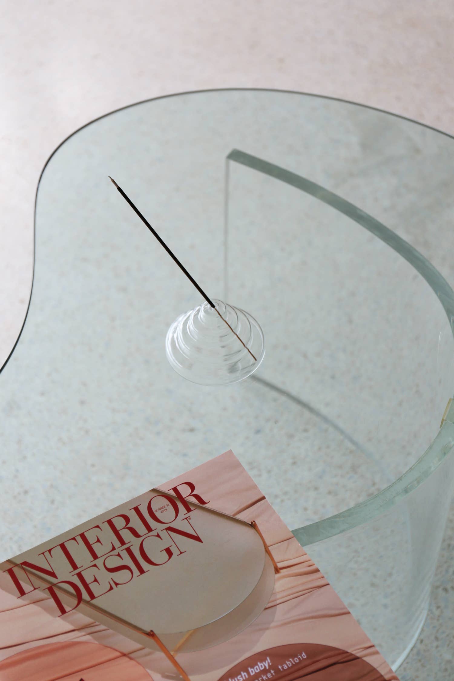 Meso Glass Incense Holder | Clear