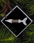 Ceramic Brooch | Fish Bones