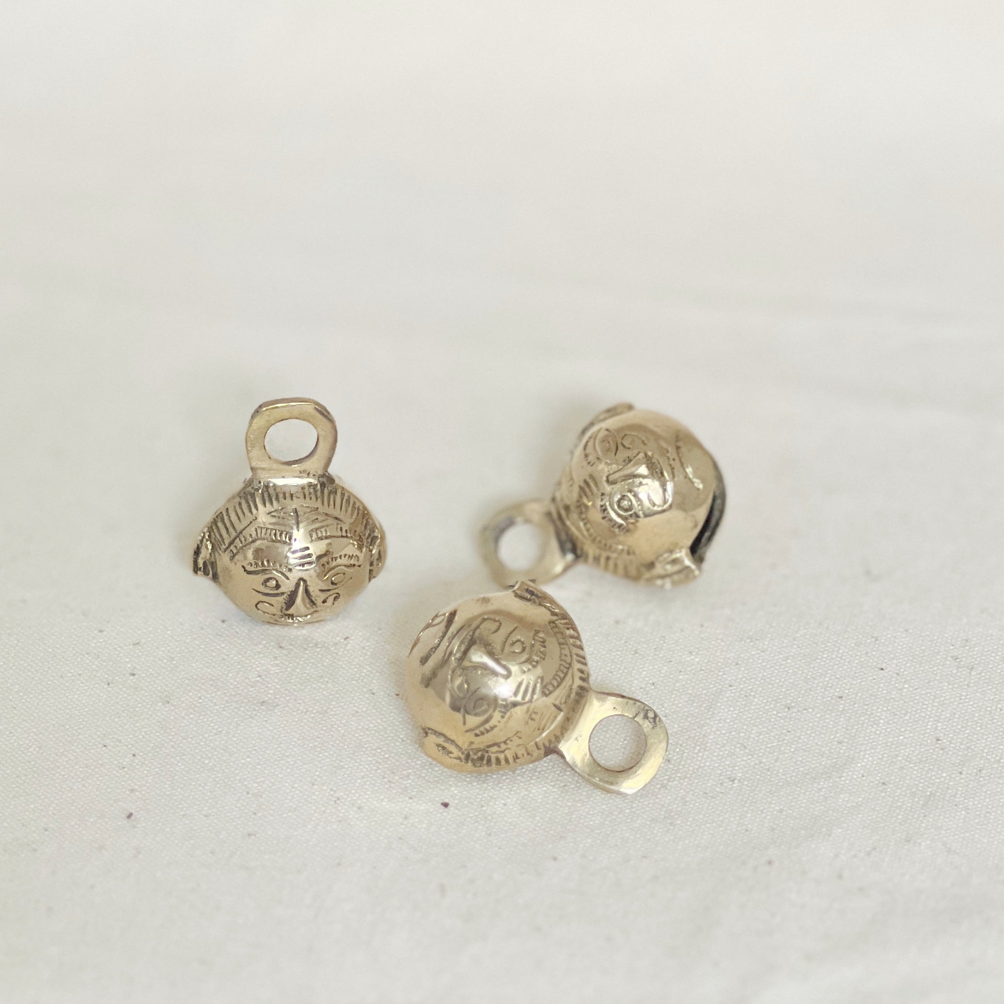 Brass Bell | Sun Face Carved Ghungroo