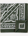 Western Bandana | Olive Paisley