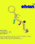 Charm Chain | Gold plated keychain base for multiple charms