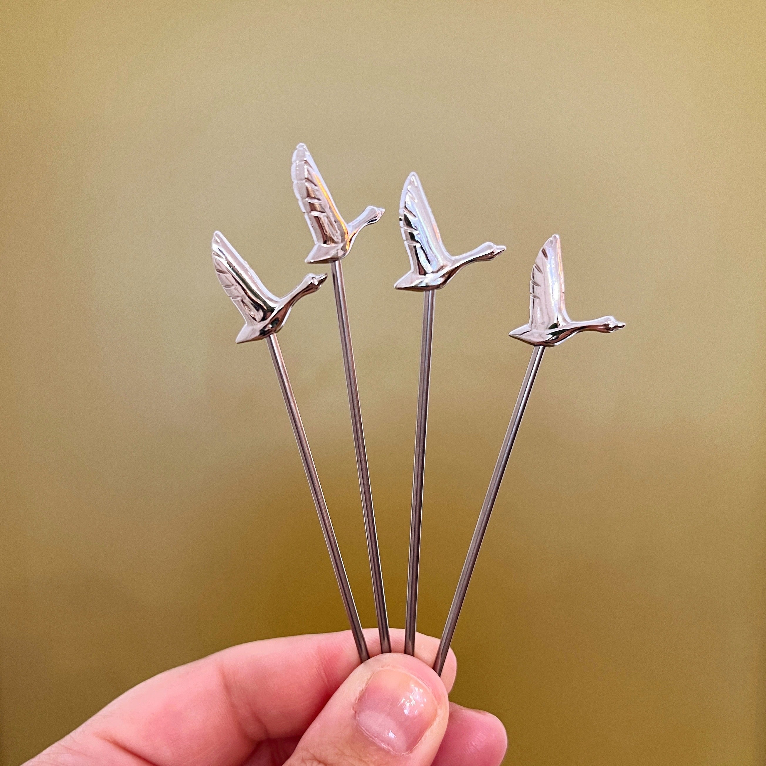 Cocktail Pick | Silver Sword, Goose or Horse