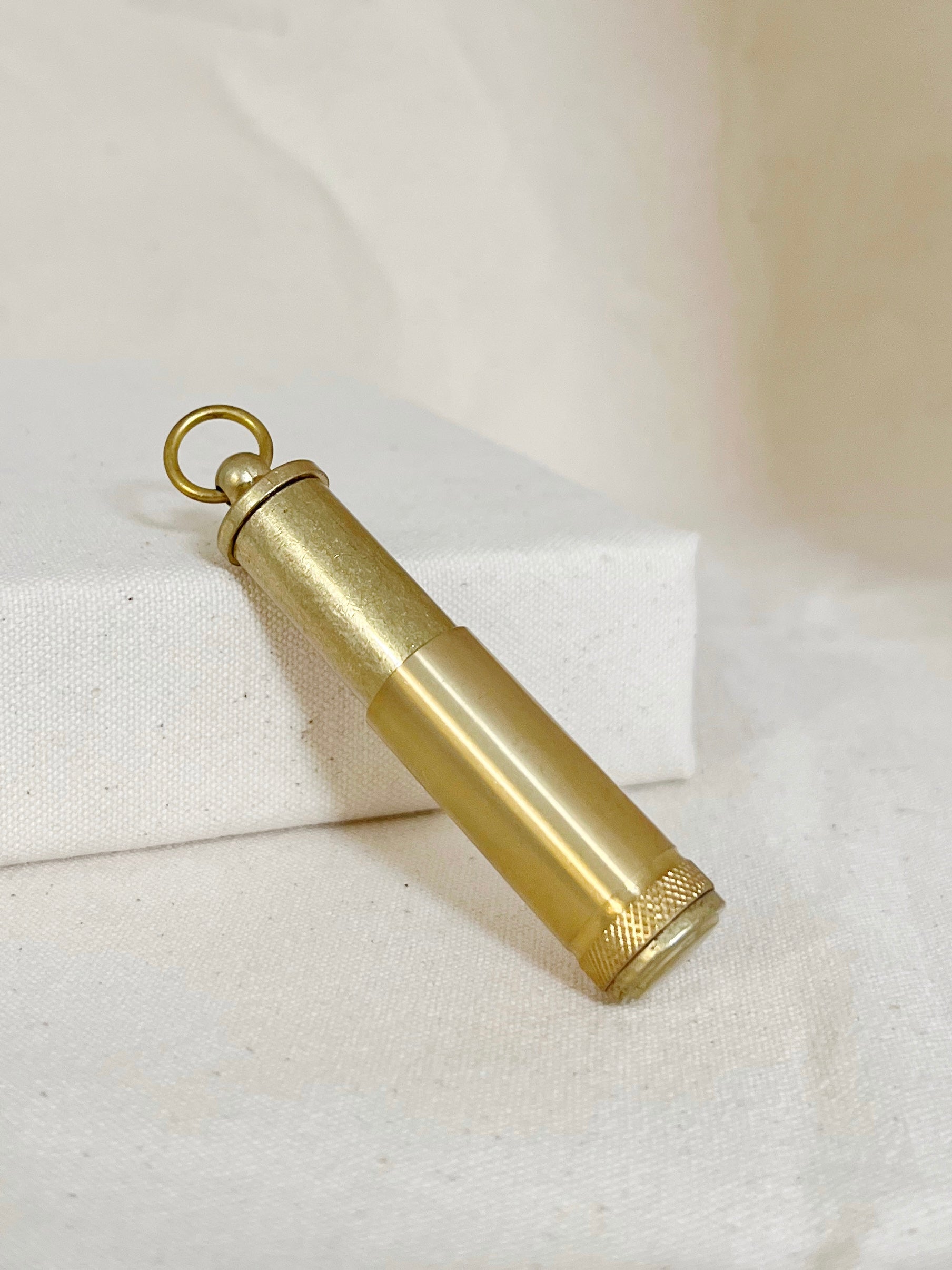Brass Cylinder Telescoping Lighter