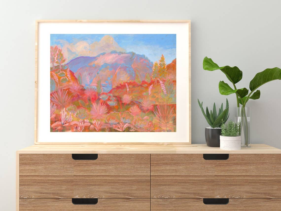 Art Print | Southwestern Pastel Landscape