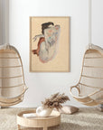 Art Print | "Crouching Nude in Shoes and Black Stocking" by Egon Schiele
