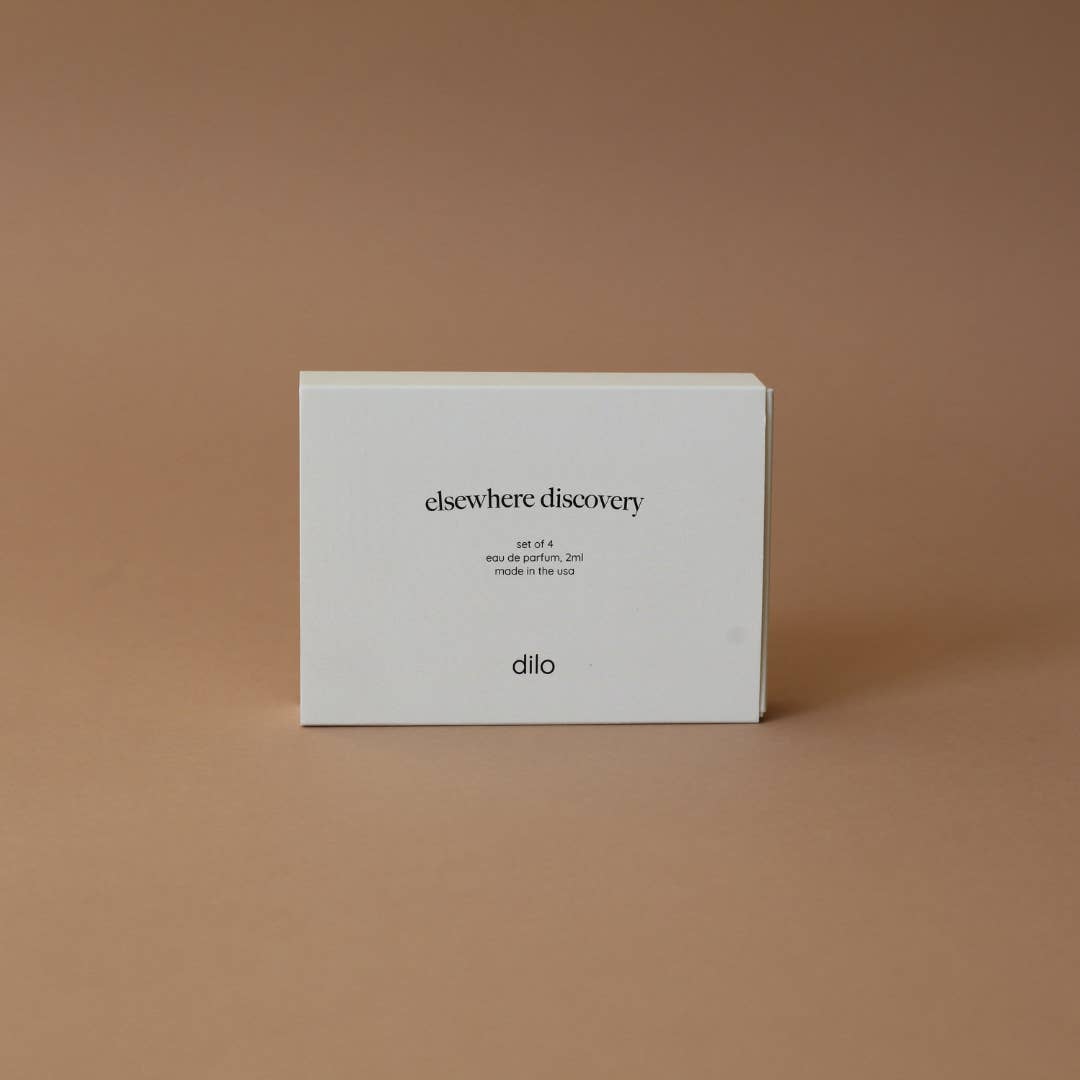 The Discovery Set comes in a set of four 2ml bottles: Palo Santo, Desert Kush, Cactus Flower, and Hinoki. This is a great starter set for those who are still new to the unisex parfum game!