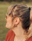 Mes Stud Hoops | Silver, Copper & Brass