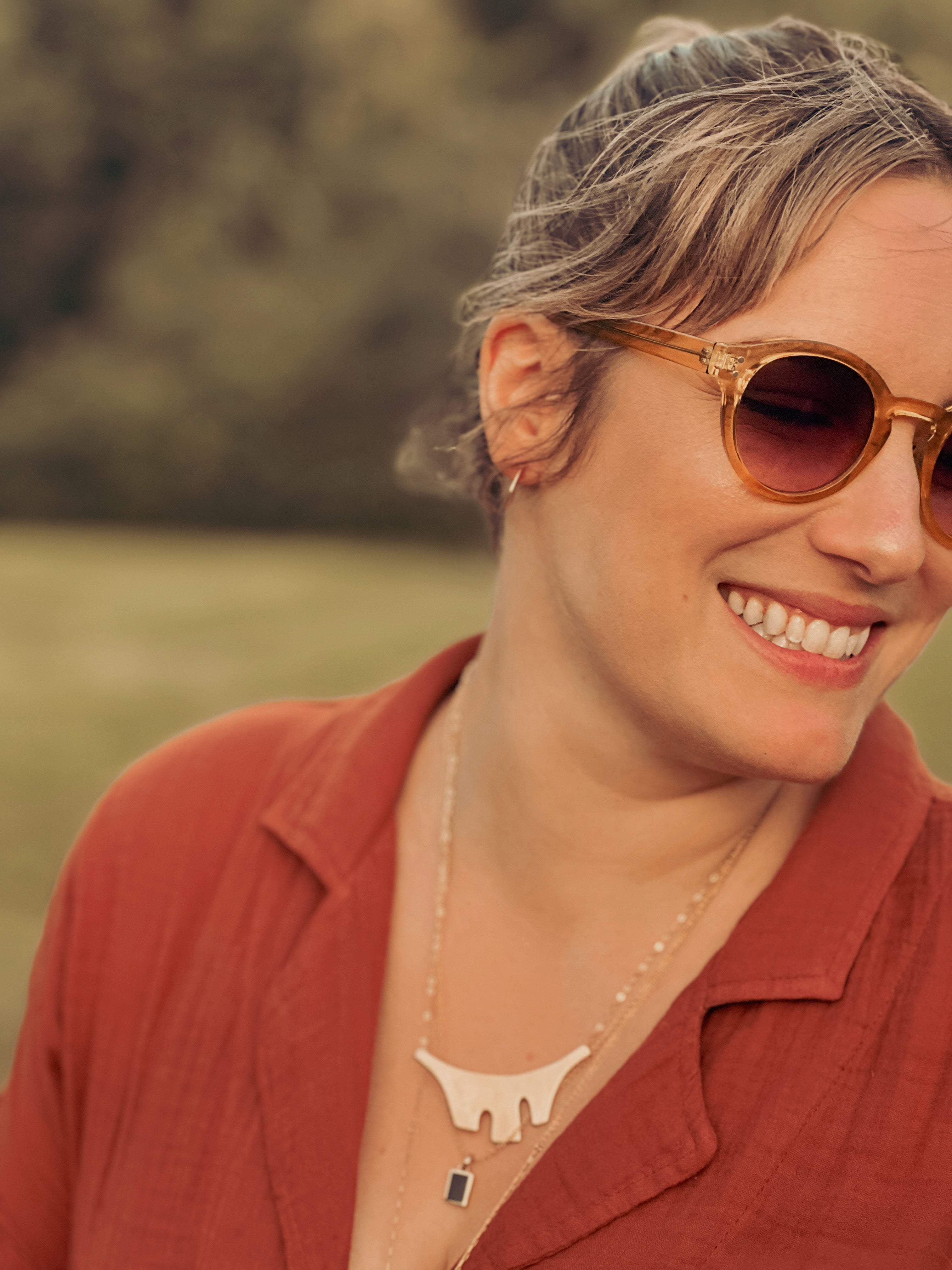 Día Stud Earrings | Silver, Copper & Brass