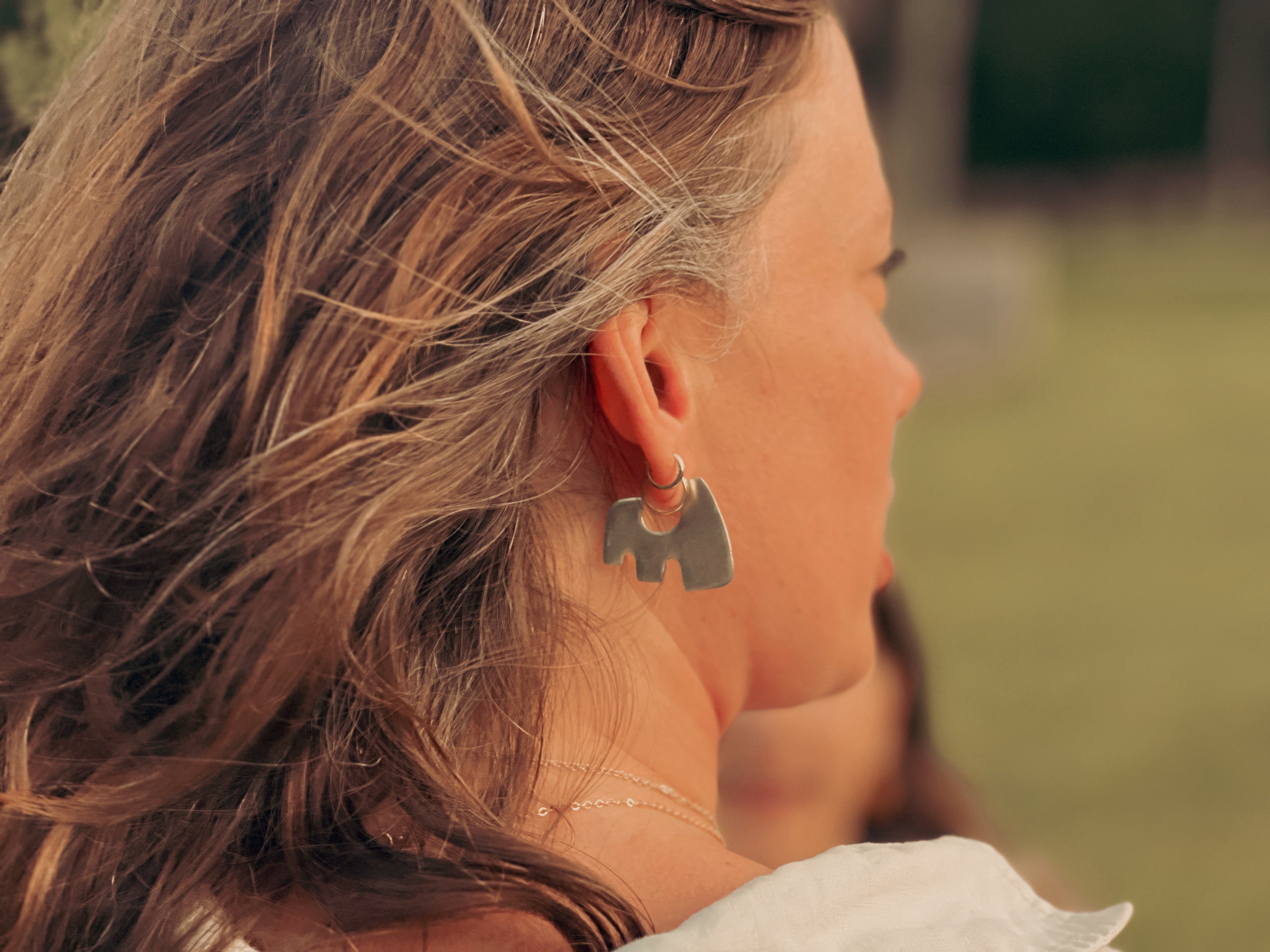 Mes Stud Hoops | Silver, Copper & Brass
