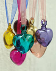 Hand Blown Glass Heart Pendant