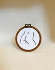 Her Butt | Framed Embroidery