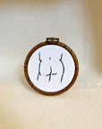 His Butt | Framed Embroidery