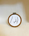 His Butt | Framed Embroidery