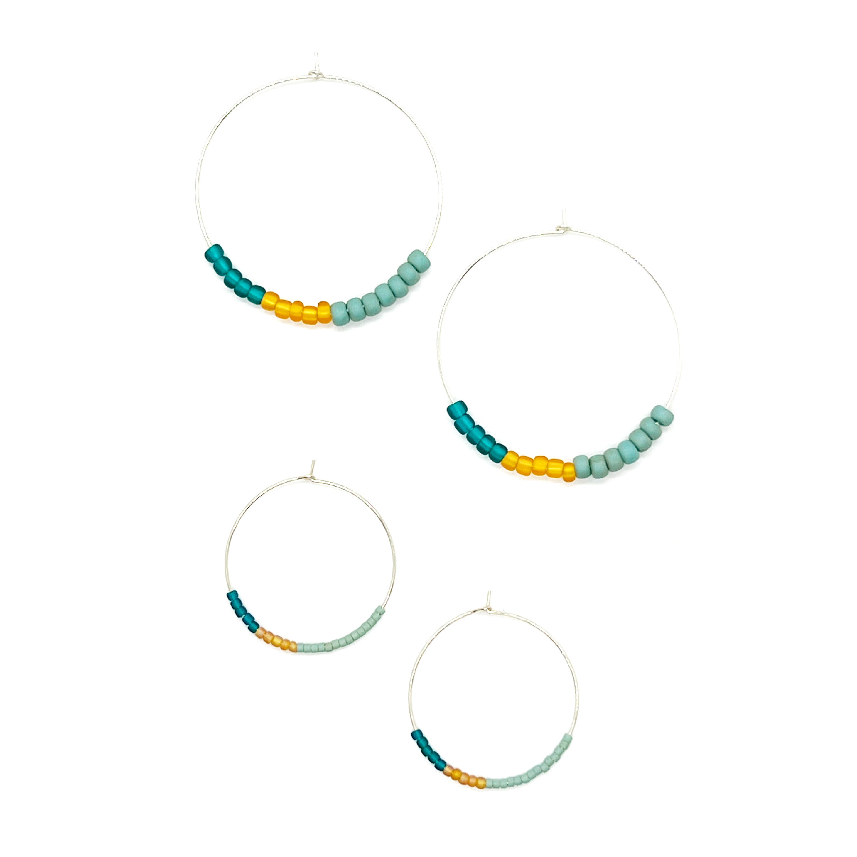 Septima Pattern Hoop | Custom Bead Color