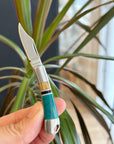Turquoise Folding Pocket Knife