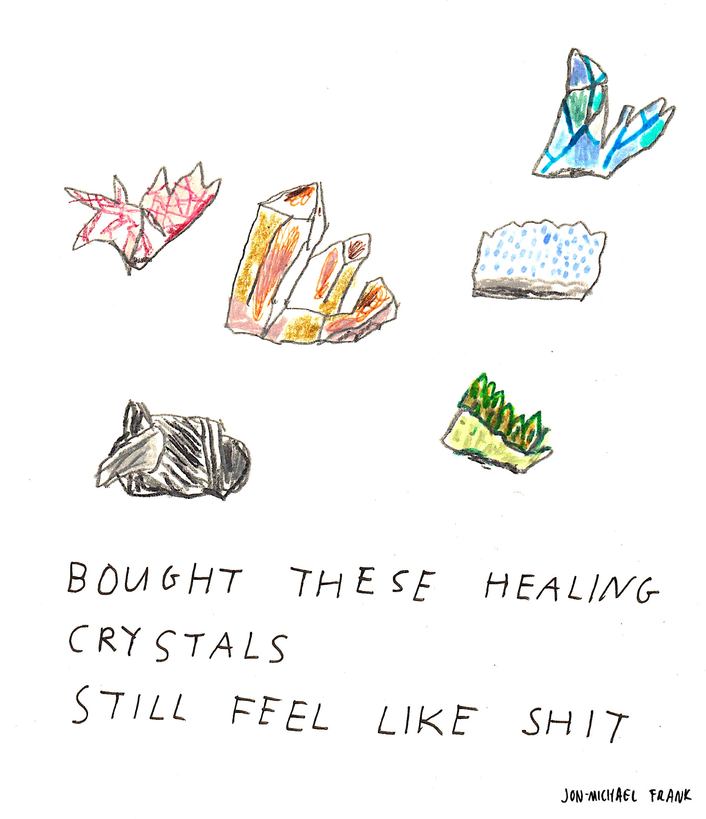 Art Print | Healing Crystals